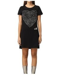 Moschino - 3D Heart Cotton-Jersey Dress - Lyst