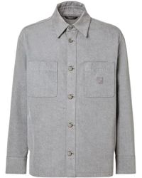 Fendi - Ff Embroidered Long-Sleeve Jacket - Lyst