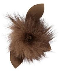 Lemaire - Fuzzy Rose Brooch - Lyst