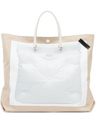 Maison Margiela - Logo Patch Panelled Tote Bag - Lyst