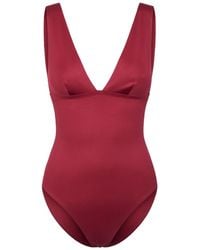 MC2 Saint Barth - V-Neck One-Piece Swimsuit - Lyst