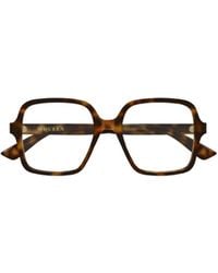 McQueen - Eyewear Oversized Square Frame Glasses - Lyst