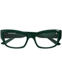 Balenciaga - Eyewear Rectangle Frame Glasses - Lyst