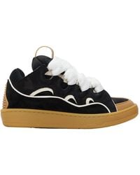 Lanvin - Curb Leather Sneakers - Lyst