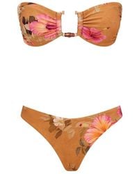 Zimmermann - Mahon Bamboo Trim Bikini - Lyst