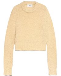 Ami Paris - Ami Brushed Crewneck Knit Sweater - Lyst