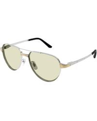 Cartier - Aviator Frame Sunglasses - Lyst