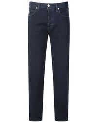 Emporio Armani - Low-Rise Straight-Leg Slim-Cut Jeans - Lyst