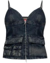DIESEL - De-Mellis-S Denim Top - Lyst