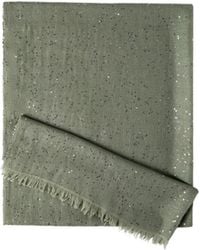 Brunello Cucinelli - Sequined Fringed Scarf - Lyst