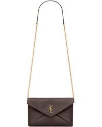 Saint Laurent - Cassandre Small Chain Pouch - Lyst