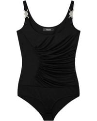 Versace - Medusa Ruched Bodysuit - Lyst