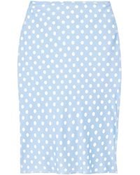 Posse - Leo Polka Dot Midi Skirt - Lyst