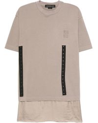 FEDERICO CINA - Panelled Crew-Neck T-Shirt - Lyst