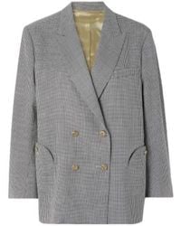 Blazé Milano - Regal Nightbreak Double-Breasted Houndstooth Suit Jacket - Lyst