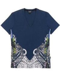 Just Cavalli - Printed T-Shirt - Lyst