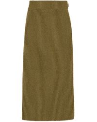 Ami Paris - Wool Straight Skirt - Lyst