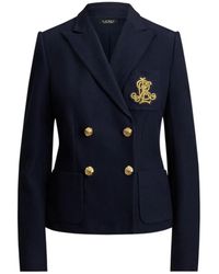 Ralph Lauren - Lauren Crest Double-Breasted Blazer - Lyst