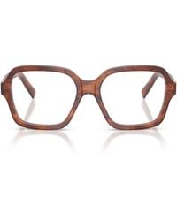 Miu Miu - Eyewear Square Frame Glasses - Lyst
