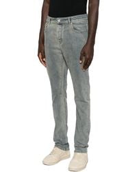 Rick Owens - Detroit Faded-Effect Five-Pocket Jeans - Lyst
