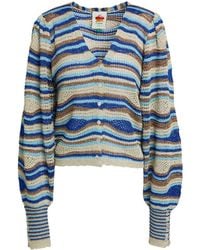 FARM Rio - Striped Knit Top - Lyst