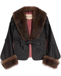 Valentino - Long-Sleeved Shawl - Lyst