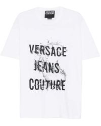 Versace - Jeans Couture Logo Print T-Shirt - Lyst