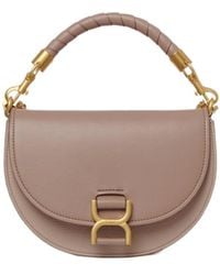 Chloé - Chloé Marcie Chain Flap Hobo Bag - Lyst