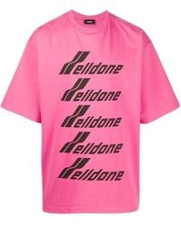 we11done - Logo-Print Crew-Neck T-Shirt - Lyst