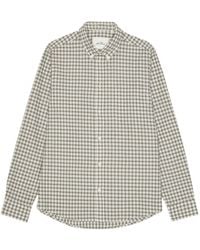 Les Deux - Check-Pattern Button-Down Shirt - Lyst