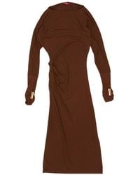 Max Mara - Ruched Boat-Neck Dress - Lyst