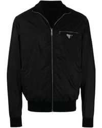 Prada - Reversible Zip-Up Bomber Jacket - Lyst