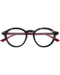 Gucci - Eyewear Round Frame Glasses - Lyst