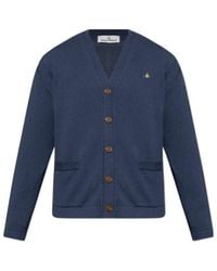 Vivienne Westwood - Orb Embroidered Buttoned Cardigan - Lyst
