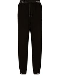 Dolce & Gabbana - Logo Patch Drawstring Pants - Lyst