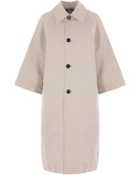 Bottega Veneta - Buttoned Loose Fit Coat - Lyst