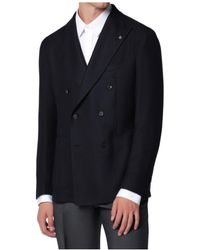 Tagliatore - Double-Breasted Tailored Blazer - Lyst