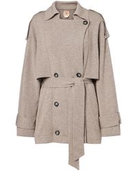 Jardin Des Orangers - Cropped Wool And Cashmere Trench Coat - Lyst