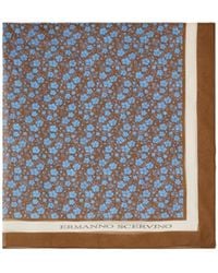 Ermanno Scervino - Flower Printed Silk Scarf - Lyst