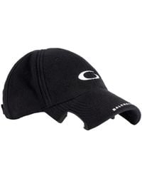Balenciaga - Embroidered Fleece Baseball Cap - Lyst