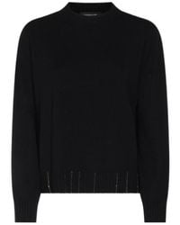 Fabiana Filippi - Ribbed Hem Knitted Sweater - Lyst