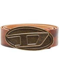 DIESEL - B-1Dr 2.0 Oval-Plaque Belt - Lyst