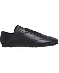 Marni - Logo Detailed Low-Top Sneakers - Lyst
