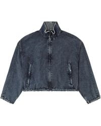 DIESEL - G-Leam-R1 Cropped Jacket - Lyst