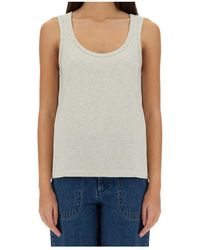 A.P.C. - Sleeveless Tank Top - Lyst