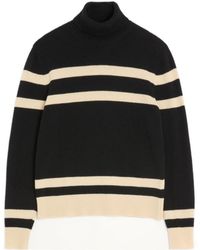 Valentino - High-Neck Wool Jumper With Vlogo Embroidery - Lyst
