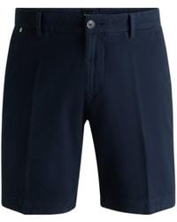 BOSS - Logo-Patch Bermuda Shorts - Lyst