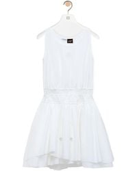 Loewe - Drawstring Waist Mini Dress - Lyst