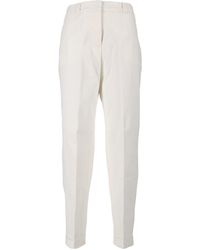 Peserico - Pleated Tailored Trousers - Lyst