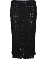 ERMANNO FIRENZE - Floral Lace Skirt - Lyst
